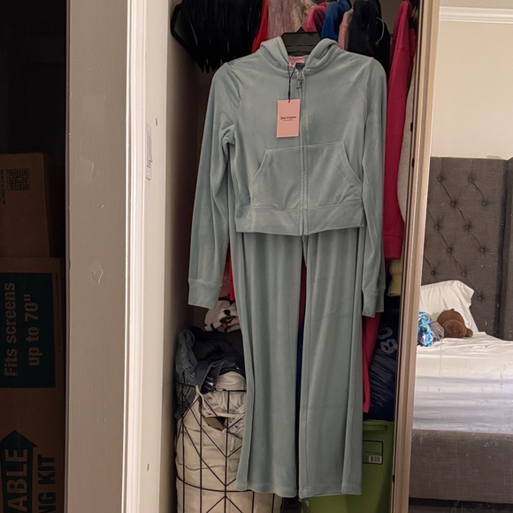 Turquoise Juicy Couture Velour Tracksuit - Picture 1 of 4